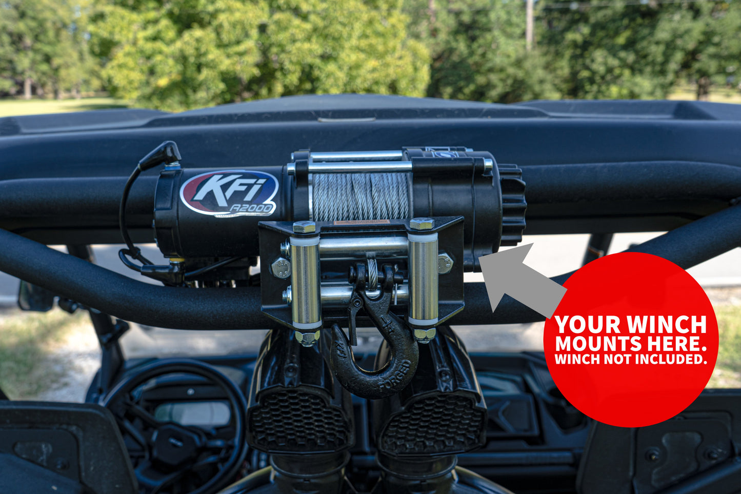 Precision ATV BAR ONLY Can-Am Big Game Winch Retrieval System Fits All HD Models Factory Bolt On - PRECISION ATV FAB