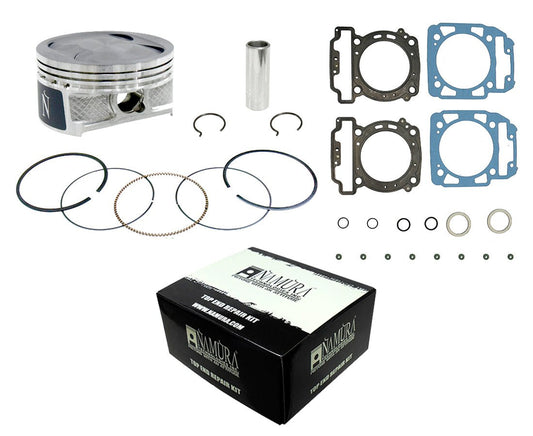 NAMURA - TOP END KIT TWIN CYLINDER 90.958/STD CAN - NA-80005K - PRECISION ATV