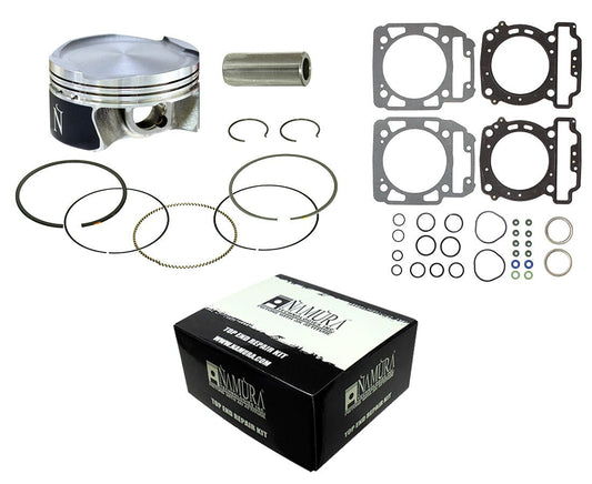 NAMURA - TOP END KIT TWIN CYLINDER 90.96/STD CAN - NA-80010K - PRECISION ATV