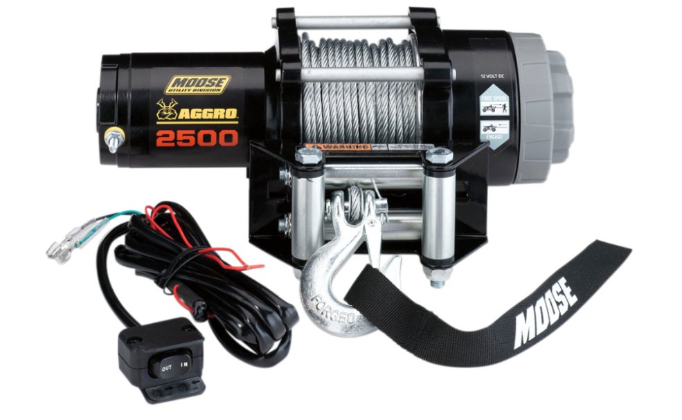 Moose Utility 2,500 LB Aggro Winch w/Wire Rope - PRECISION ATV FAB