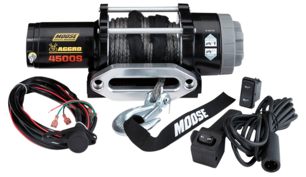 Moose Utility 4,500 LB Aggro Winch w/Synthetic Rope – PRECISION ATV FAB