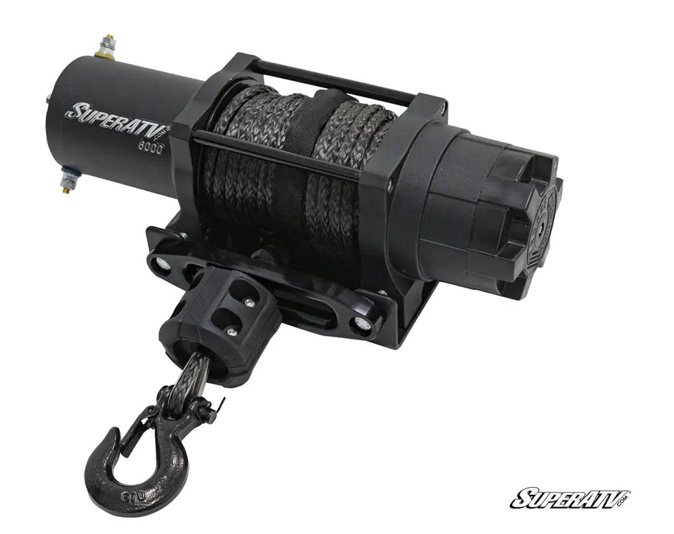 Super ATV 6000 LB. UTV/ATV WINCH (WITH WIRELESS REMOTE & SYNTHETIC ROPE) - PRECISION ATV FAB